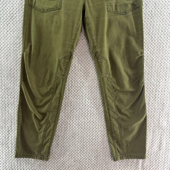 Pilcro Pants Womens 30 Green Stretch The Wandered Straight Leg Mid Rise Pockets - Picture 4 of 16